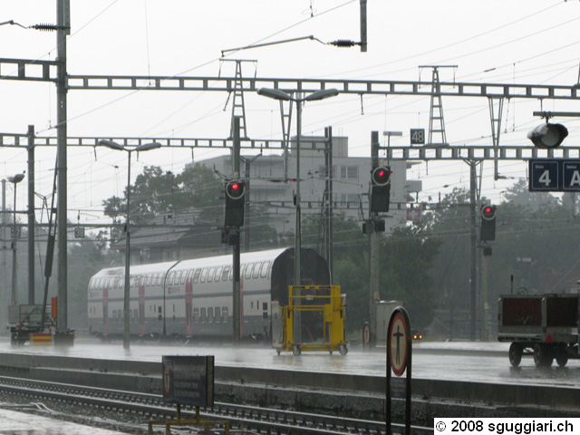 Temporale in stazione